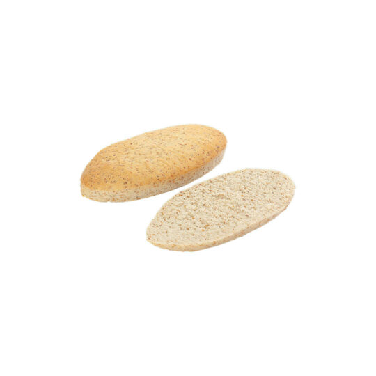 Bread Panini Brown Oval - 100 Gms